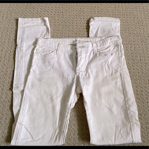 Banana Republic White Skinny Jeans in size 26 - Picture 1 of 5
